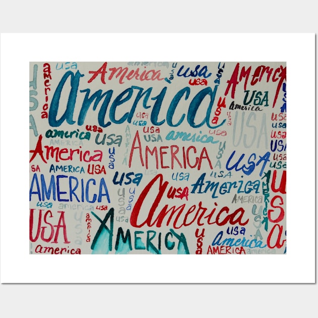 America America America Wall Art by Shirtacle